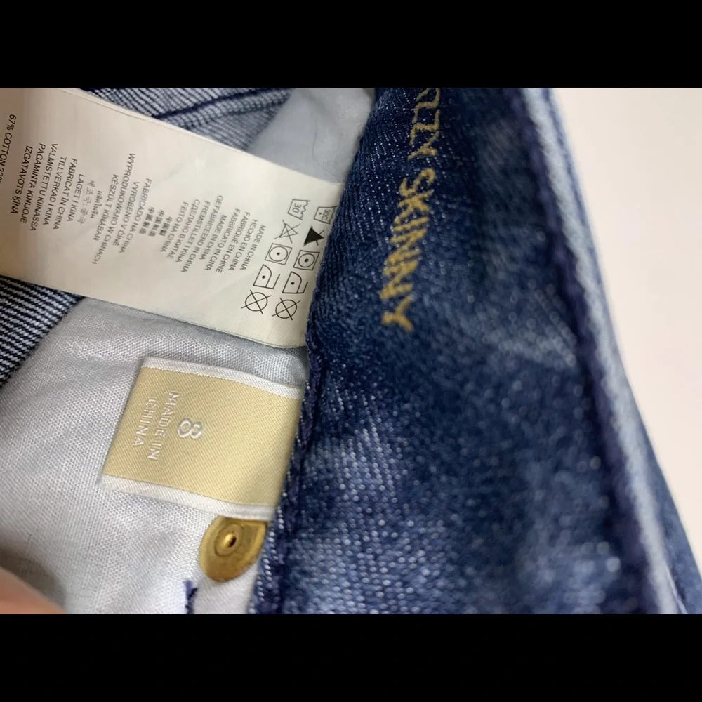 Michael Kors‎ Izzy Skinny Raw Hem Cropped Jeans